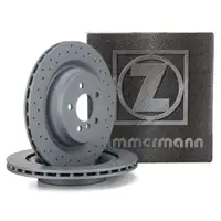 ZIMMERMANN Bremsscheiben Satz f&uuml;r MERCEDES M-Klasse GLE W166 hinten 1664230412