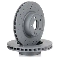 ZIMMERMANN Brake Discs + Pads + Wako for MERCEDES S-Class W220 C215 up to September 2002 (front)