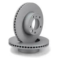 ZIMMERMANN Brake Discs + Brake Pads + Wako for MERCEDES G-Class W463 (Front)