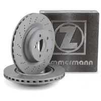 ZIMMERMANN Brake Disc Set for MERCEDES E-Class W211, S211, CLS C219 (Rear) 2114231012