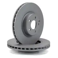 ZIMMERMANN Brake Discs + Pads + Wako for MERCEDES W211 S211 C219 350 500 (front)