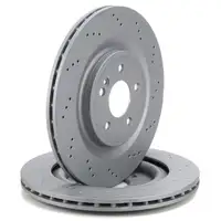 ZIMMERMANN Bremsscheiben Satz f&uuml;r MERCEDES W/V177 C/X118 H/X247 35/45AMG hinten 2474230400