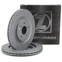 ZIMMERMANN Bremsscheiben Satz f&uuml;r MERCEDES W/V177 C/X118 H/X247 35/45AMG hinten 2474230400