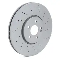 ZIMMERMANN Brake Discs + Pads + Sensor for MERCEDES A-Class W177 V177 A35 AMG (Front)