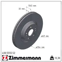 Zimmermann SPORT Bremsscheiben Satz f&uuml;r MERCEDES GLE V167 C167 350 350/400d 4-matic vorne