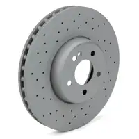 Zimmermann FORMULA S brake discs + Pads + Sensor for Mercedes C-Class W206 S206 (Front)