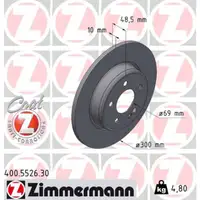 Zimmermann FORMULA S Bremsscheiben Satz f&uuml;r MERCEDES W205 S205 C205 A205 hinten 0004230512