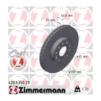 ZIMMERMANN Brake Kit: Brake Discs + Brake Pads for MG 5 ZS (AZS1) Front