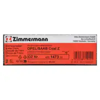 ZIMMERMANN Brake Disc Set for OPEL Vectra B, Calibra A, and Speedster (Front)