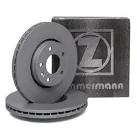 ZIMMERMANN Brake Disc Set for NISSAN Primastar, OPEL Vivaro A, and RENAULT Trafic (2 front brake discs)