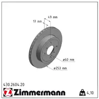 ZIMMERMANN Bremsscheiben + Bremsbel&auml;ge f&uuml;r OPEL Agila A ab Fgst.-Nr. vorne
