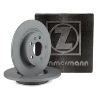 ZIMMERMANN Brake Disc Set for OPEL AMPERA, ASTRA J, CASCADA, and ZAFIRA C (Rear)