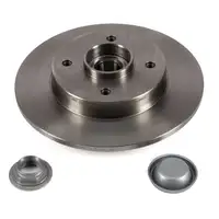 ZIMMERMANN Bremsscheiben + Radlager + Bel&auml;ge f&uuml;r CITROEN C4 1 PEUGEOT 207 307 hinten