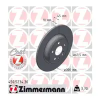 Zimmermann FORMULA S Brake Disc Set for LAND ROVER Range Rover Evoque L551 16"