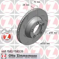 ZIMMERMANN Bremsscheiben Satz f&uuml;r PORSCHE Panamera (970) 3.0 S 3.6 4.8 S 3.0 D hinten