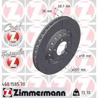 Zimmermann FORMULA Z Brake Disc Set for Porsche Panamera (970) 4.8 GTS/Turbo/S (Front)
