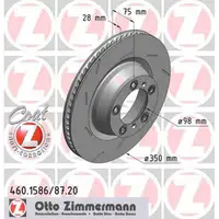 ZIMMERMANN Brake Disc Set for PORSCHE Panamera (970) 4.8 GTS + 4.8 Turbo / S (Rear)