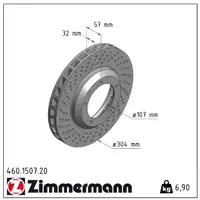 ZIMMERMANN Brake Disc Set for PORSCHE 911 3.3 SC / Turbo (from September 1980) &ndash; Front