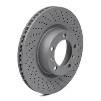 ZIMMERMANN Brake Discs + Pads + Wako for PORSCHE 997 3.6 Carrera 4 345 hp (front)