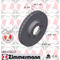 Zimmermann SPORT Bremsscheiben + Bel&auml;ge + Sensor f&uuml;r AUDI E-Tron GT PORSCHE Taycan vorne