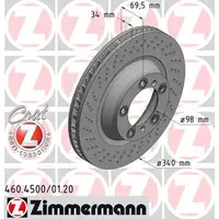 ZIMMERMANN Brake Discs + Pads for PORSCHE 991 3.0/3.8 Carrera S / GTS (Front)
