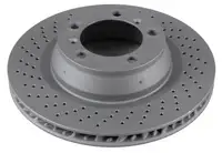 ZIMMERMANN Brake Discs + Pads + Sensor for PORSCHE 991 3.4 Carrera 4 350 hp (rear)