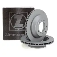 ZIMMERMANN Brake Disc Set for PORSCHE Cayenne (9Y) PR-1KR/1KV 18-inch rear 9Y0615601