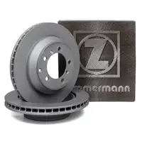 ZIMMERMANN Bremsscheiben Satz f&uuml;r PORSCHE Cayenne (9YA) PR-1KX hinten 9Y0615601A