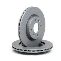 ZIMMERMANN Brake Disc Set for RENAULT Clio 1 & 2, Megane 1 & 2, Thalia 1 & 2, Twingo 1 & 2 (Front)