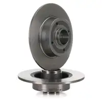 ZIMMERMANN Brake Discs for RENAULT CLIO 3, MEGANE 2, MODUS, TWINGO 2, WIND (Rear)