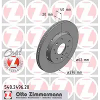 ZIMMERMANN Brake Disc Set for Suzuki Swift III 1.6 125 hp (model year 2006 and later) &ndash; front