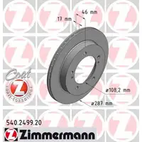 ZIMMERMANN Bremsscheiben Satz f&uuml;r Suzuki Jimny 1.5 DDiS 4WD/4x4 65/86 PS vorne