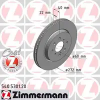 ZIMMERMANN Brake Discs for Suzuki Swift IV 1.2 and 1.3 DDiS with Cruise Control (Front)