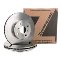 ZIMMERMANN Bremsscheiben Satz f&uuml;r Toyota Corolla (E10 E11) bis 09.2001 vorne