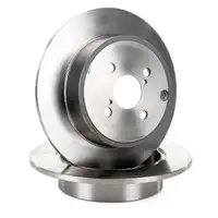 ZIMMERMANN Brake Disc Set for Toyota Corolla 1.4/1.6/1.8 VVTi 2.0D-4D (Rear)