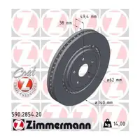 ZIMMERMANN Brake Disc Set for TOYOTA Highlander, RAV 4, 5 _A5_ _H5_ 2.5 Hybrid (Front)