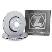 ZIMMERMANN Brake Disc Set for Toyota Auris 2.0D-4D 2.2D 126/177 hp (front)