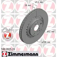 ZIMMERMANN Bremsscheiben + Bel&auml;ge f&uuml;r TOYOTA RAV 4 4 A4 17 Zoll LEXUS NX Z1 vorne