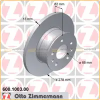 ZIMMERMANN Brake Discs + Pads for VW Transporter Bulli T2 (from August 1972) &ndash; Front
