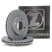 ZIMMERMANN Brake Disc Set for VW Golf 1, 2, 3, Passat Vento, AUDI 80 B1, B2 (Front)
