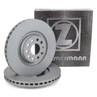 ZIMMERMANN Bremsscheiben Satz f&uuml;r AUDI S3 8V SQ2 GA Q3 F3 TTS VW Golf 7 8 GTI/R vorne