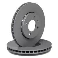 ZIMMERMANN Brake Disc Set for SEAT Mii, SKODA Citigo, and VW Up (Front)