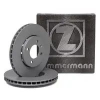 ZIMMERMANN Brake Disc Set for SEAT Mii, SKODA Citigo, and VW Up (Front)