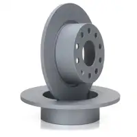 ZIMMERMANN Brake Disc Set for SKODA Octavia 3 5E 1.5 TSI 1.6 TDI 1KD (Rear)