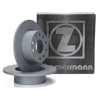 ZIMMERMANN Brake Disc Set for SKODA Octavia 3 5E 1.5 TSI 1.6 TDI 1KD (Rear)