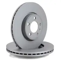 ZIMMERMANN Brake Discs + Pads for VW Polo 6, T-Cross, A1, Arona, Ibiza 5, Kamiq, Scala (Front)