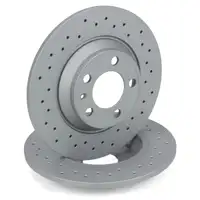 Zimmermann SPORT Brake Disc Set for VW Polo 6, Audi A1, GB PR-1KE (Rear)