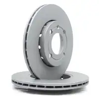 ZIMMERMANN Brake Discs + Brake Pads for SEAT Arosa, VW Lupo, Polo 6N2 (Front)