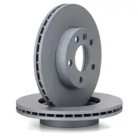 ZIMMERMANN Brake Discs + Brake Pads for VW Transporter T4 15-inch 1LU (Front)