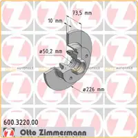 ZIMMERMANN Brake Discs + Pads for VW Golf 3 Vento 2.0 GTI 16V and 2.8 VR6 with Rear ABS